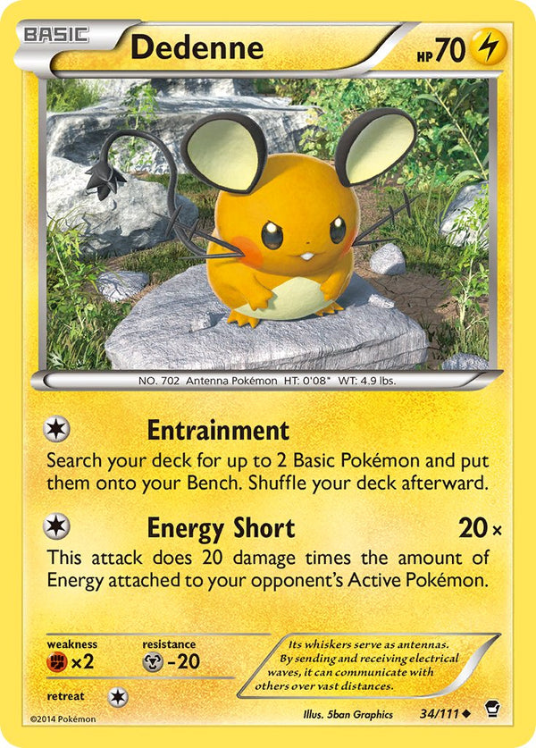 Dedenne - 034/111 (FFI) Uncommon - Near Mint