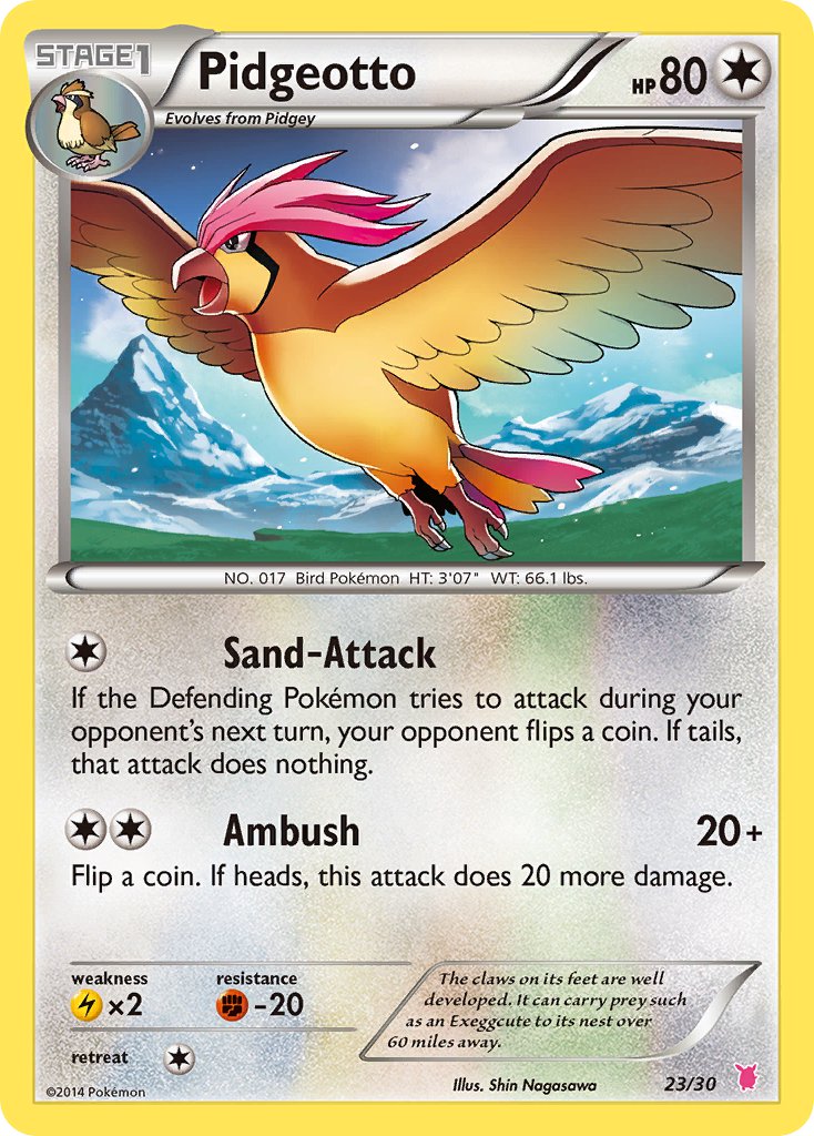 Pidgeotto - 23/30 (TK7B) Common - Near Mint