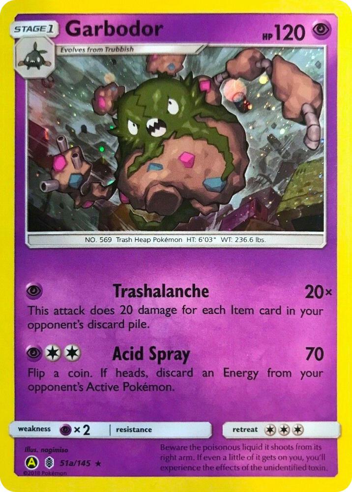 Garbodor - 051a/145 (SM:GRI) Rare - Near Mint Holofoil