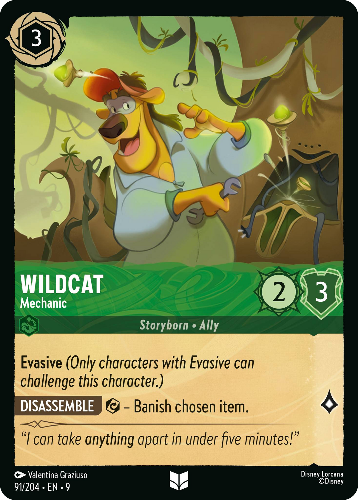 Wildcat - Mechanic (091/204 - Fabled)  Uncommon