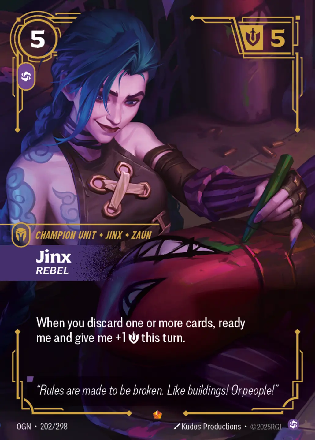 Jinx - Rebel - 202/298 (OGN) Epic