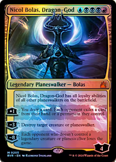Nicol Bolas, Dragon-God [#0205] (RVR-M-FOIL)