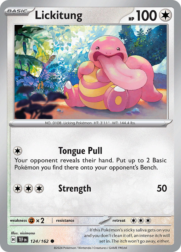 Lickitung - 124/162 (TEF) Common - Near Mint