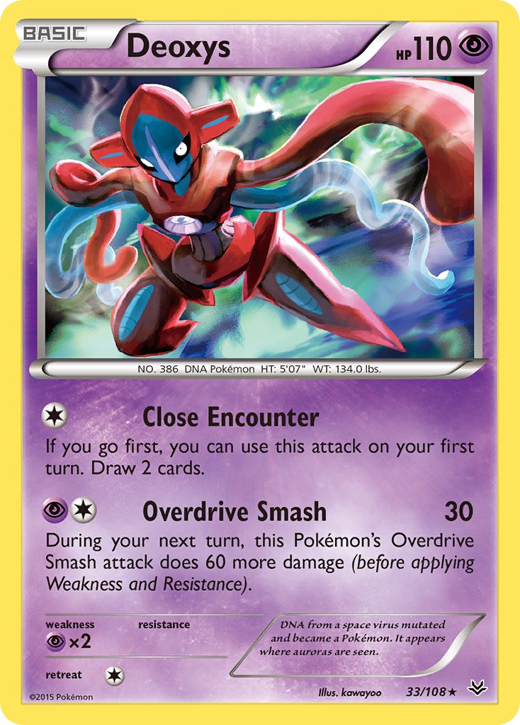 Deoxys - 033/108 (ROS) Holo Rare - Near Mint Holofoil