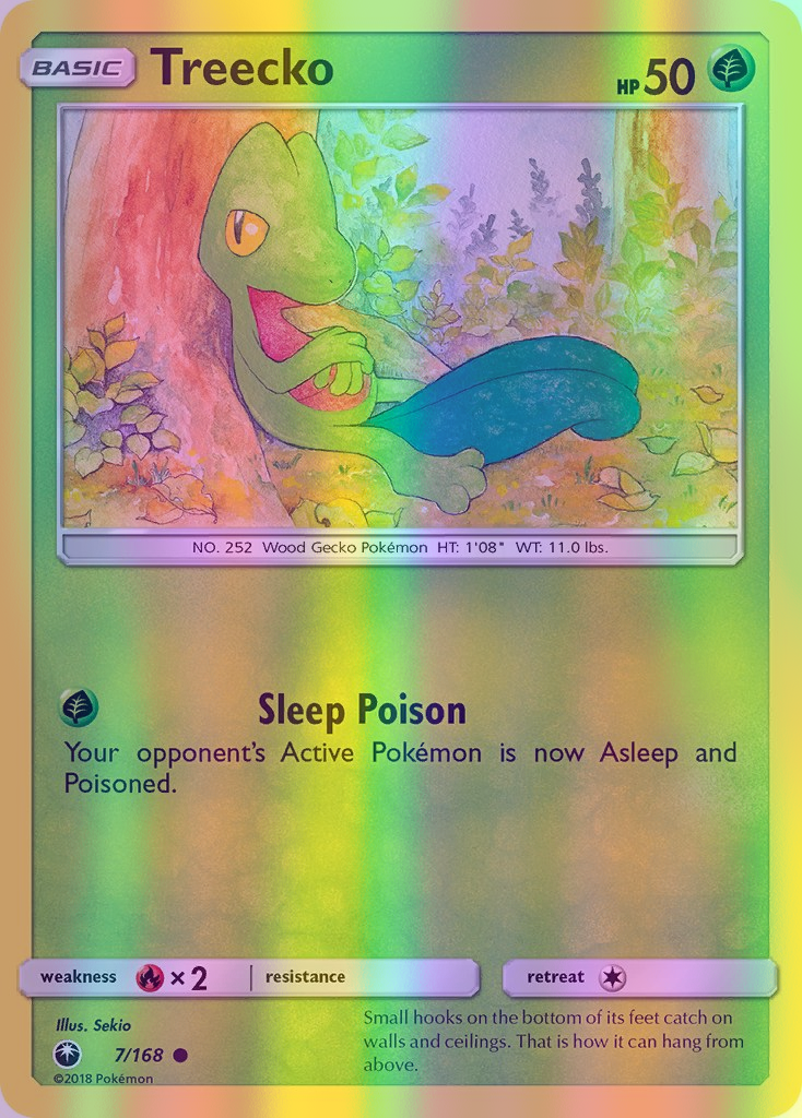 Treecko - 007/168 (CES) Common - Near Mint Reverse Holofoil