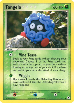 Tangela - 30/112 (RG) Rare - Damaged Normal
