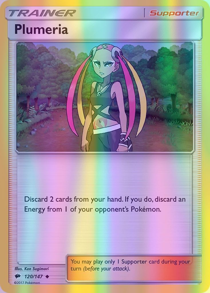 Plumeria - 120/147 (SM:BUS) Uncommon - Near Mint Reverse Holofoil