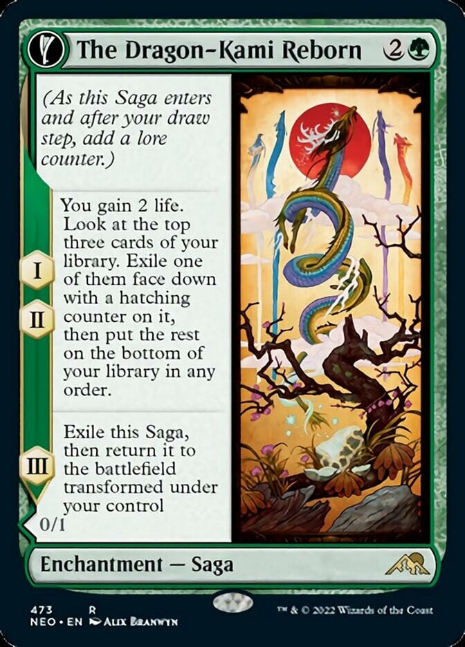 The Dragon-Kami Reborn // Dragon-Kami's Egg [ #473 Extended Art ] (NEO-R)