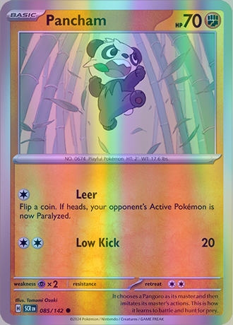 Pancham - 085/142 (SCR) Common - Near Mint Reverse Holo