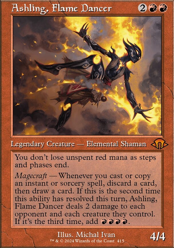 Ashling, Flame Dancer [#0415 Retro Frame] (MH3-M)