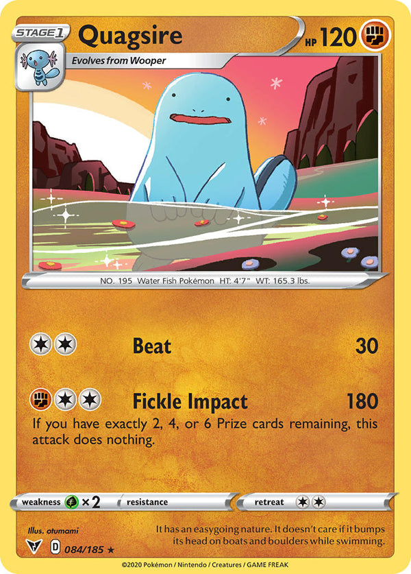 Quagsire - 084/185 (SWSH04) Rare - Near Mint