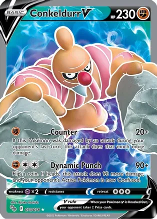 Conkeldurr V (Full Art) - 073/078 (PGO) Ultra Rare - Near Mint Holofoil