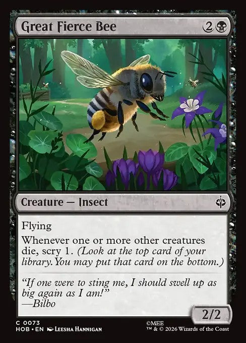 Great Fierce Bee [ #0073 ] (HOB-C)