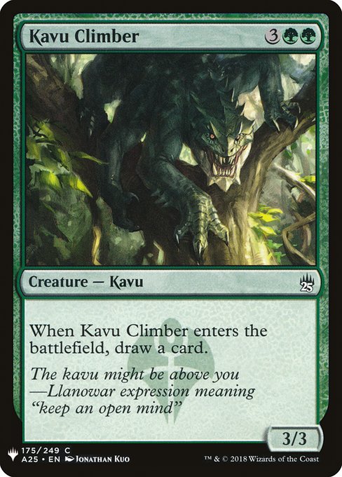 Kavu Climber [Mystery Booster #1247] (A25-C)