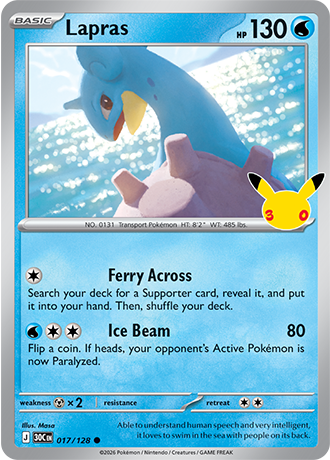 Lapras - 017/128 (30C) Common