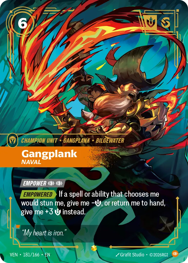Gangplank, Naval (Overnumbered) - 181/166 (VEN) Rare