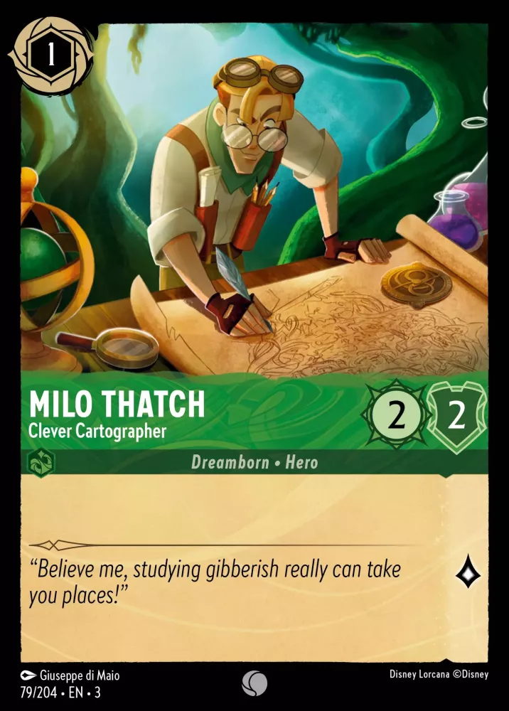 Milo Thatch - Clever Cartographer (Into the Inklands 079/204) Common - Near Mint