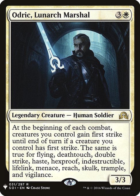 Odric, Lunarch Marshal [Mystery Booster #0186] (SOI-R)