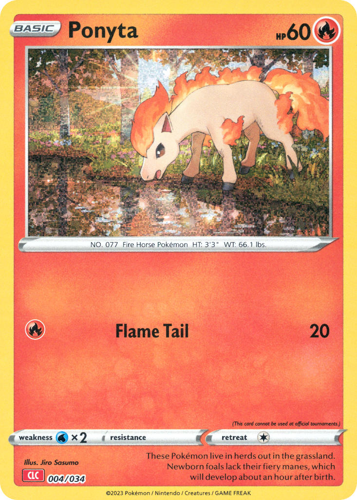 Ponyta - 004/034 (TCG:CLC) Classic Collection - Near Mint Holofoil