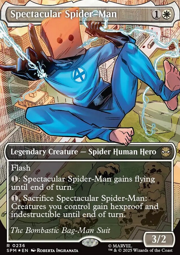 Spectacular Spider-Man [ #0236 Borderless Textured Foil ] (SPM-R)