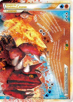 Kyogre & Groudon Legend (88/90) (Bottom) Light Play