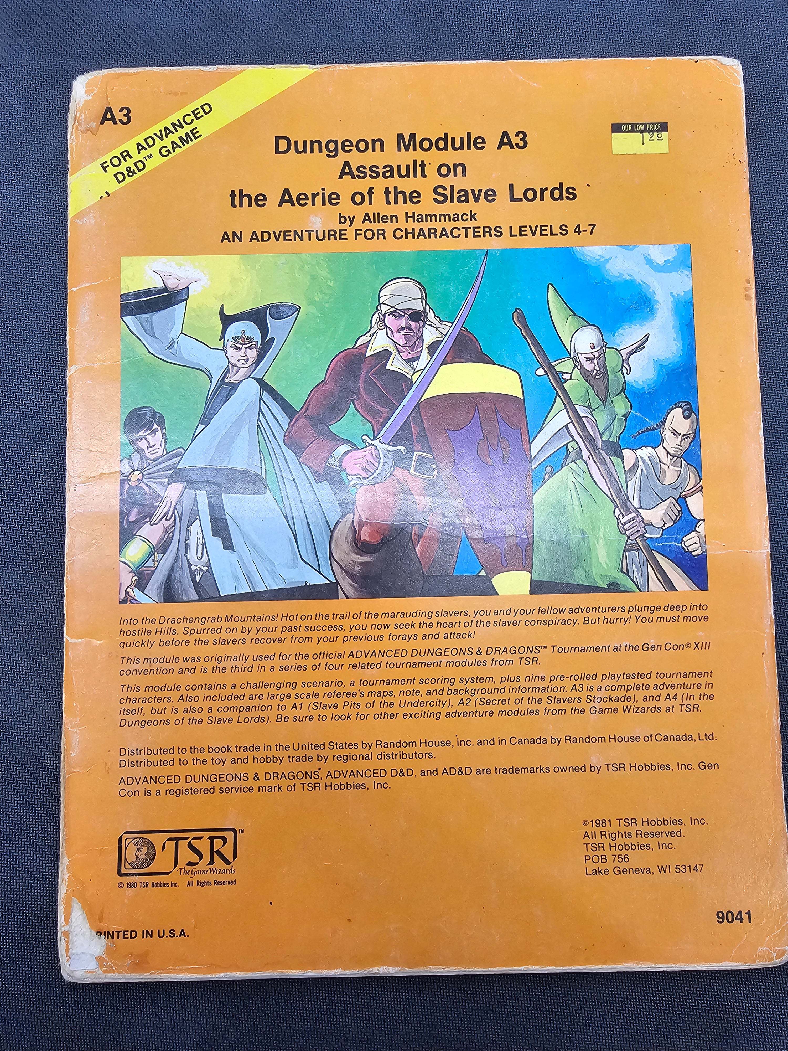 Dungeon Module A3 - Assault on the Aerie of the Slave Lords (USED)