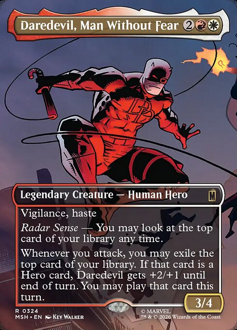Daredevil, Man Without Fear [ #0324 Borderless Scene ] (MSH-R)