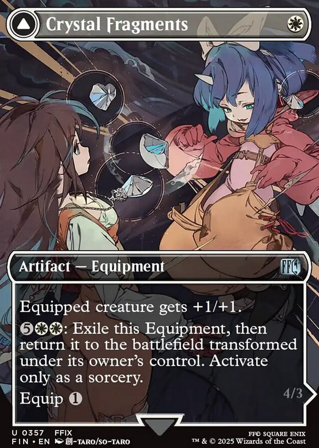 Crystal Fragments // Summon: Alexander [ #0357 Borderless Alternate Art ] (FIN-U)