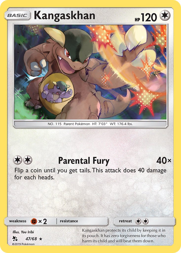 Kangaskhan - 47/68 (HIF) Rare - Near Mint