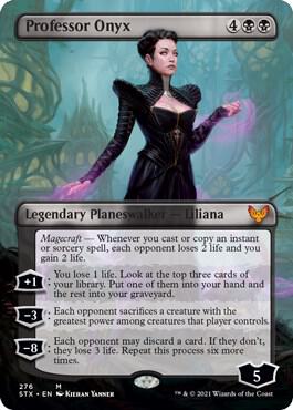 Professor Onyx [#276 Borderless Planeswalkers] (STX-M-FOIL) Light Play