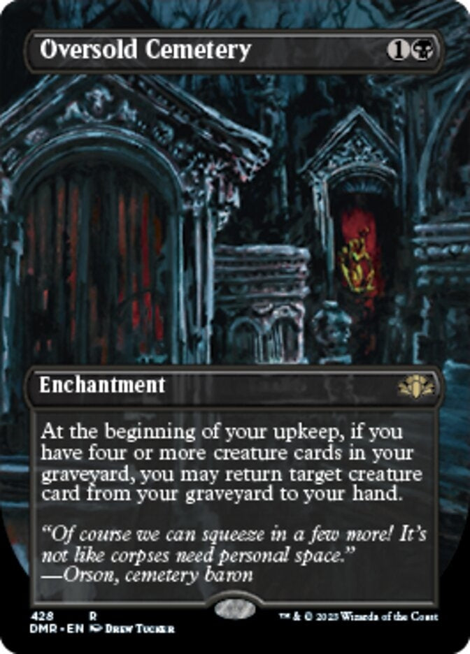 Oversold Cemetery [#428 Alternate Art Borderless] (DMR-R)