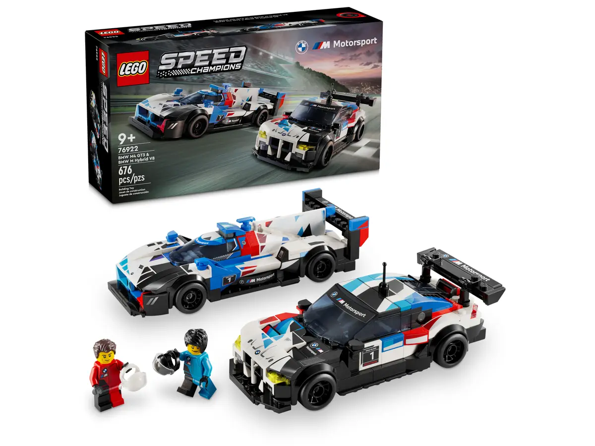 Lego: Speed Champions - BMW M4 GT3 & BMW M Hybrid V8 Race Cars (76922)