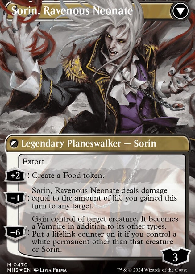 Sorin of House Markov // Sorin, Ravenous Neonate [#0470 Textured Foil] (MH3-M)