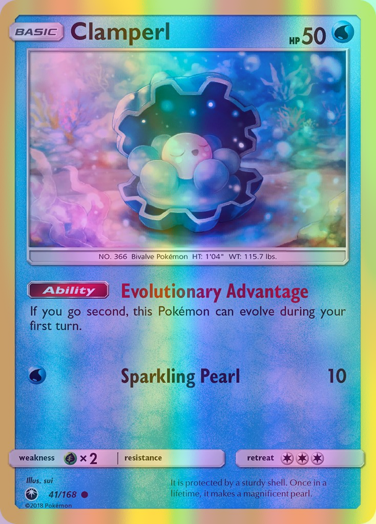 Clamperl - 041/168 (CES) Common - Near Mint Reverse Holofoil