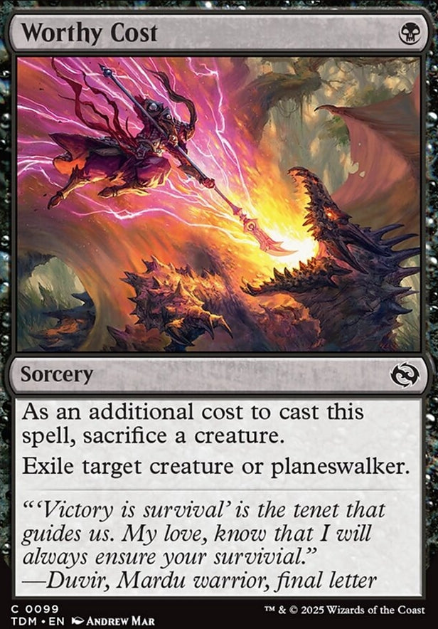 Worthy Cost [ #0099 ] (TDM-C)