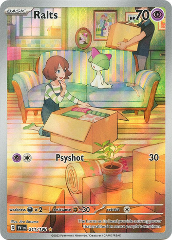 Ralts - 211/198 (SV1) Illustration Rare - Light Play Holofoil