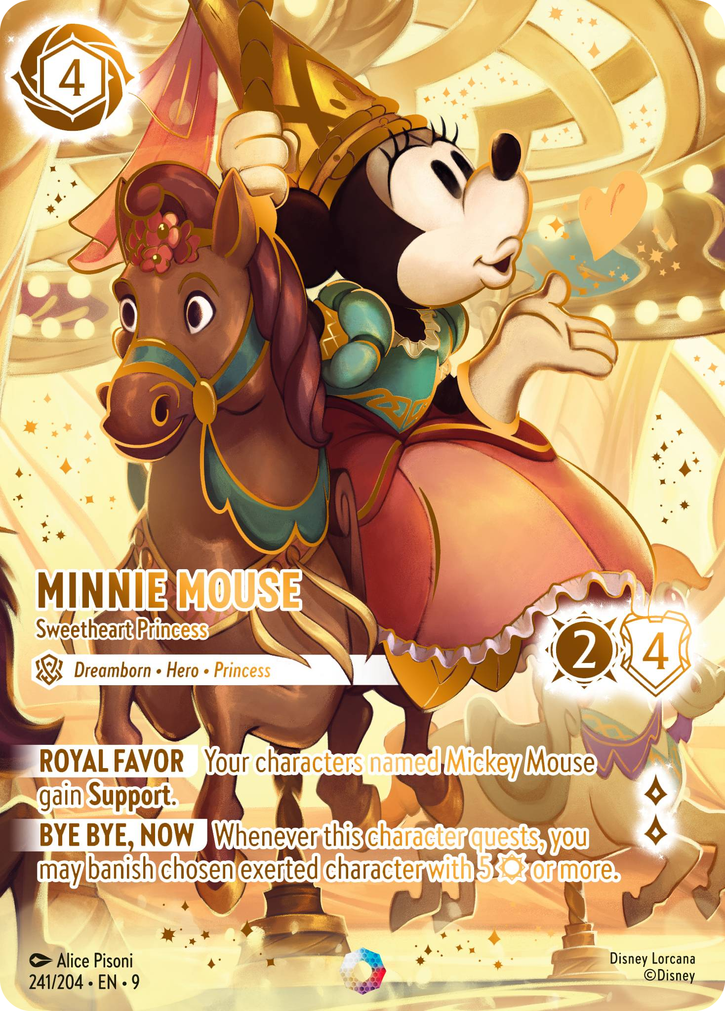 Minnie Mouse - Sweetheart Princess (Fabled - 241/204)  Iconic