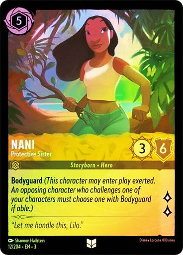 Nani - Protective Sister (Into the Inklands 012/204) Uncommon - Near Mint Cold Foil