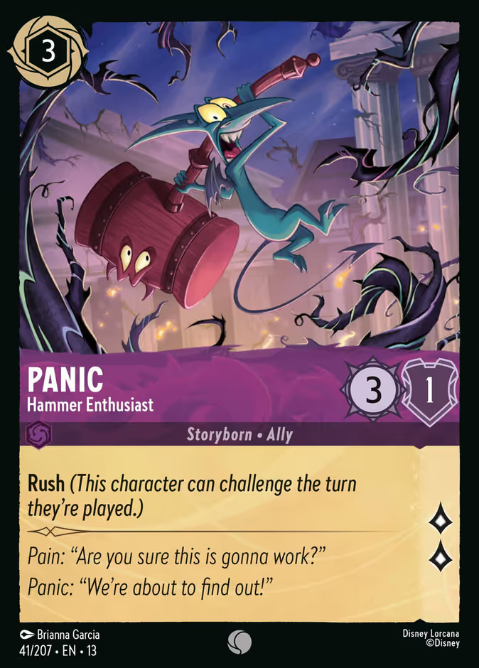Panic - Hammer Enthusiast (041/204 - Attack of the Vine!) Common