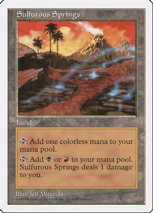 Sulfurous Springs (5ED-R) Light Play