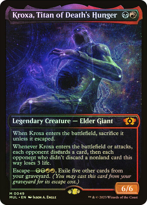 Kroxa, Titan of Death's Hunger [#0049 Showcase] (MUL-M-FOIL)