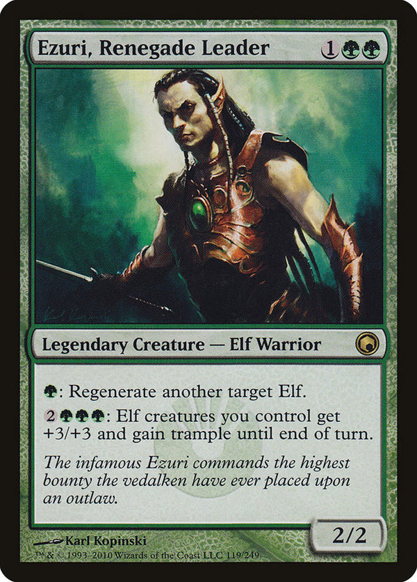 Ezuri, Renegade Leader (SOM-R-FOIL) Moderate Play