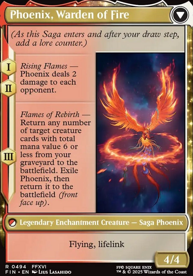 Joshua, Phoenix's Dominant // Phoenix, Warden of Fire [ #0494 Extended Art ] (FIN-R)