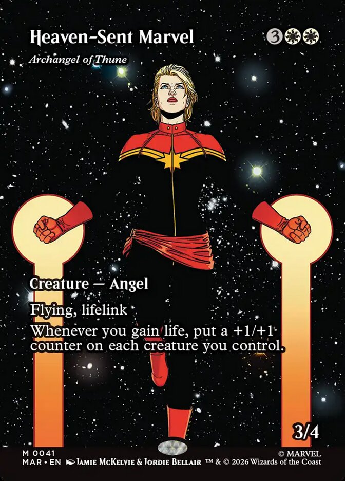 Heaven-Sent Marvel - Archangel of Thune [ #0041 Borderless ] (MAR-M)