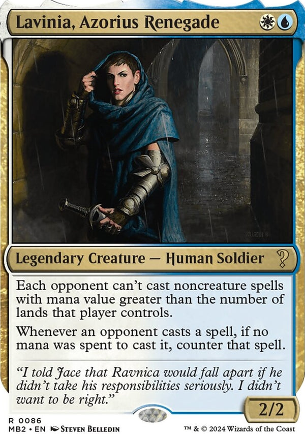 Lavinia, Azorius Renegade [#0086 White-Border] (MB2-R)