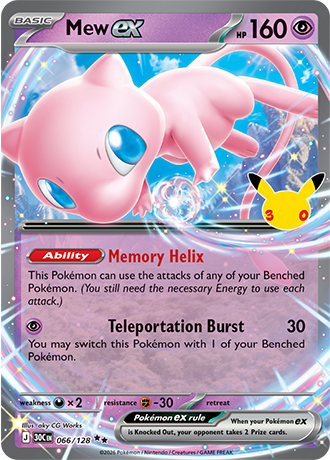 Mew ex - 066/128 (30C) Double Rare