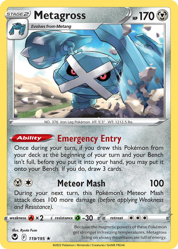 Metagross - 119/195 (SWSH12) Holo Rare - Near Mint Holofoil