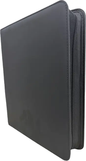 Premium 9-Pocket Toploader Zippered Binder - Black
