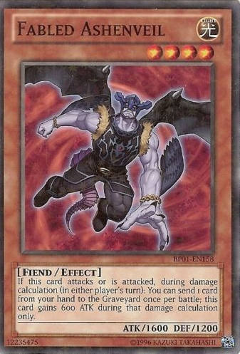 Fabled Ashenveil (Starfoil) (BP01-EN158) Starfoil Rare - Near Mint Unlimited