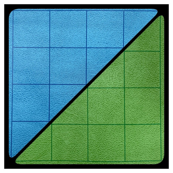 CHX96465: Double-Sided Battlemat with Blue-Green 1'' Squares